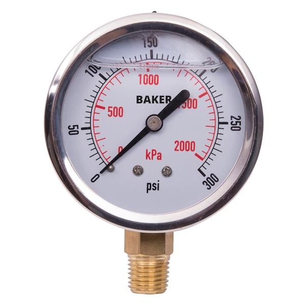 Baker Instruments AVNC-300P Pressure Gauge, 0-300 PSI AVNC-300P - main
